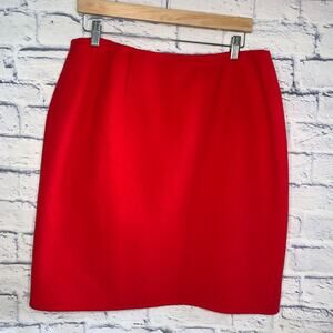 Vintage Red Linda Allard Ellen Tracy Skirt